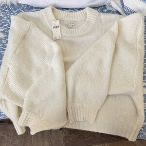 Pilcro Cream Sweater